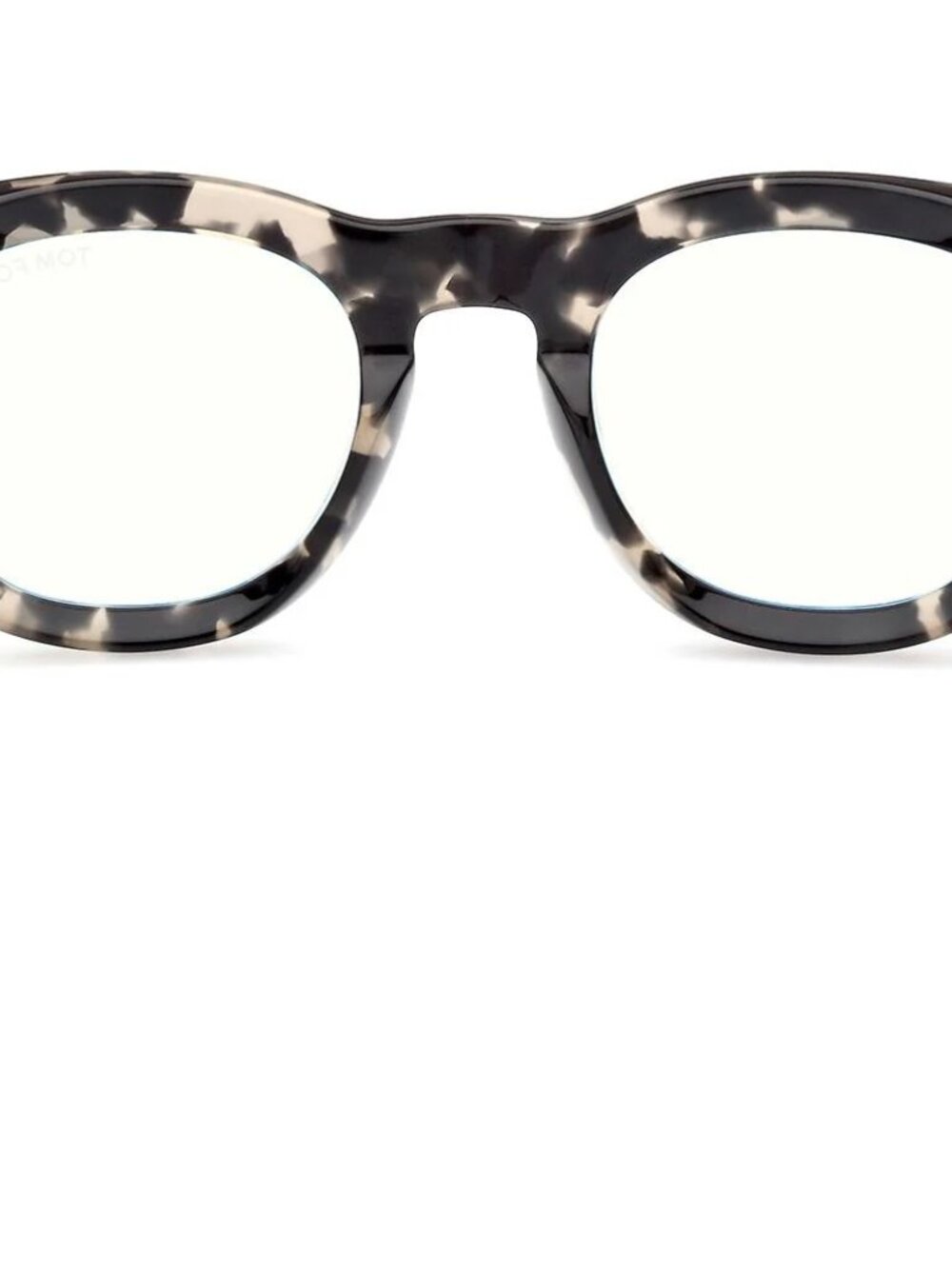 NEW TOM FORD TF5873-B 005 BLACK HAVANA BLUE BLOCK LENS AUTHENTIC EYEGLASSES - Picture 4 of 7